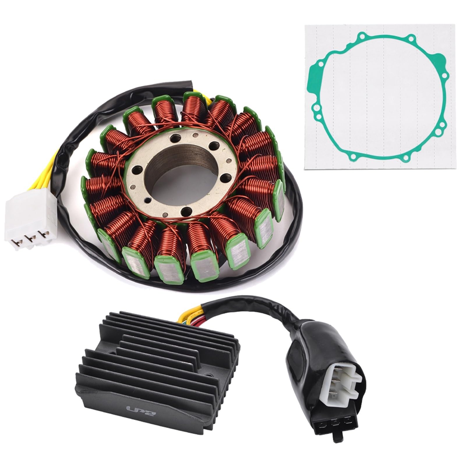 Zündung Stator Magneto Für VFR800 Für VTEC Für Blsnche Für Interceptor ABS 2002-2018 Mit Dichtung Motor Stator Spule + Spannungsreglergleichrichter Stator Spule(A) von Avfpra