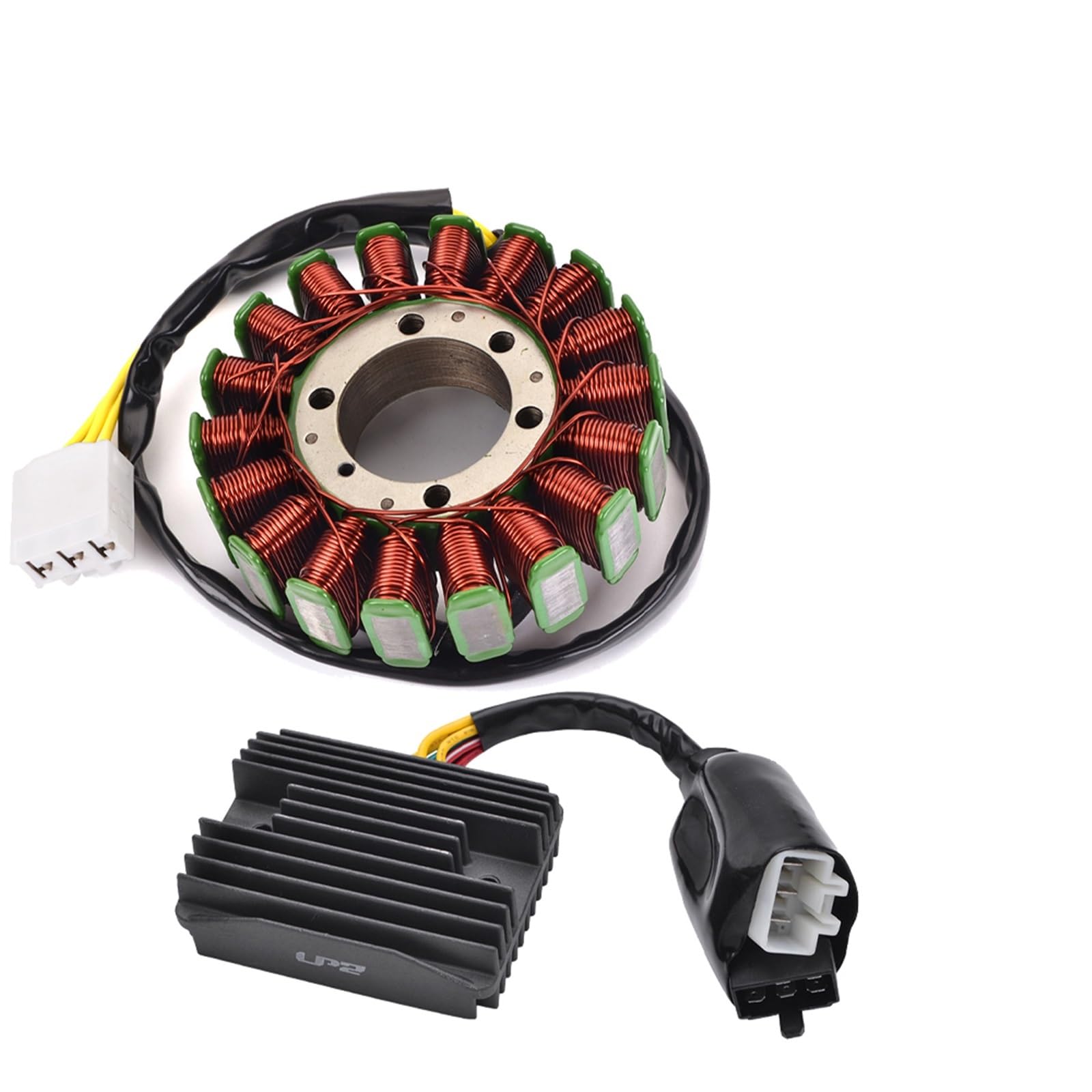 Zündung Stator Magneto Für VFR800 Für VTEC Für Blsnche Für Interceptor ABS 2002-2018 Mit Dichtung Motor Stator Spule + Spannungsreglergleichrichter Stator Spule(B) von Avfpra
