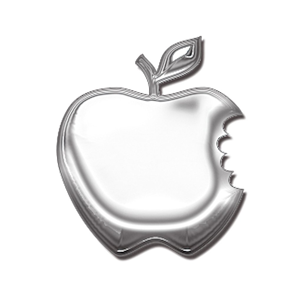 AutoTattoo Aufkleber Alu Apple - 5x5,5cm, Aluminium AutoTattoo Aufkleber Alu Apple - 5x5,5cm, Aluminium von Avisa