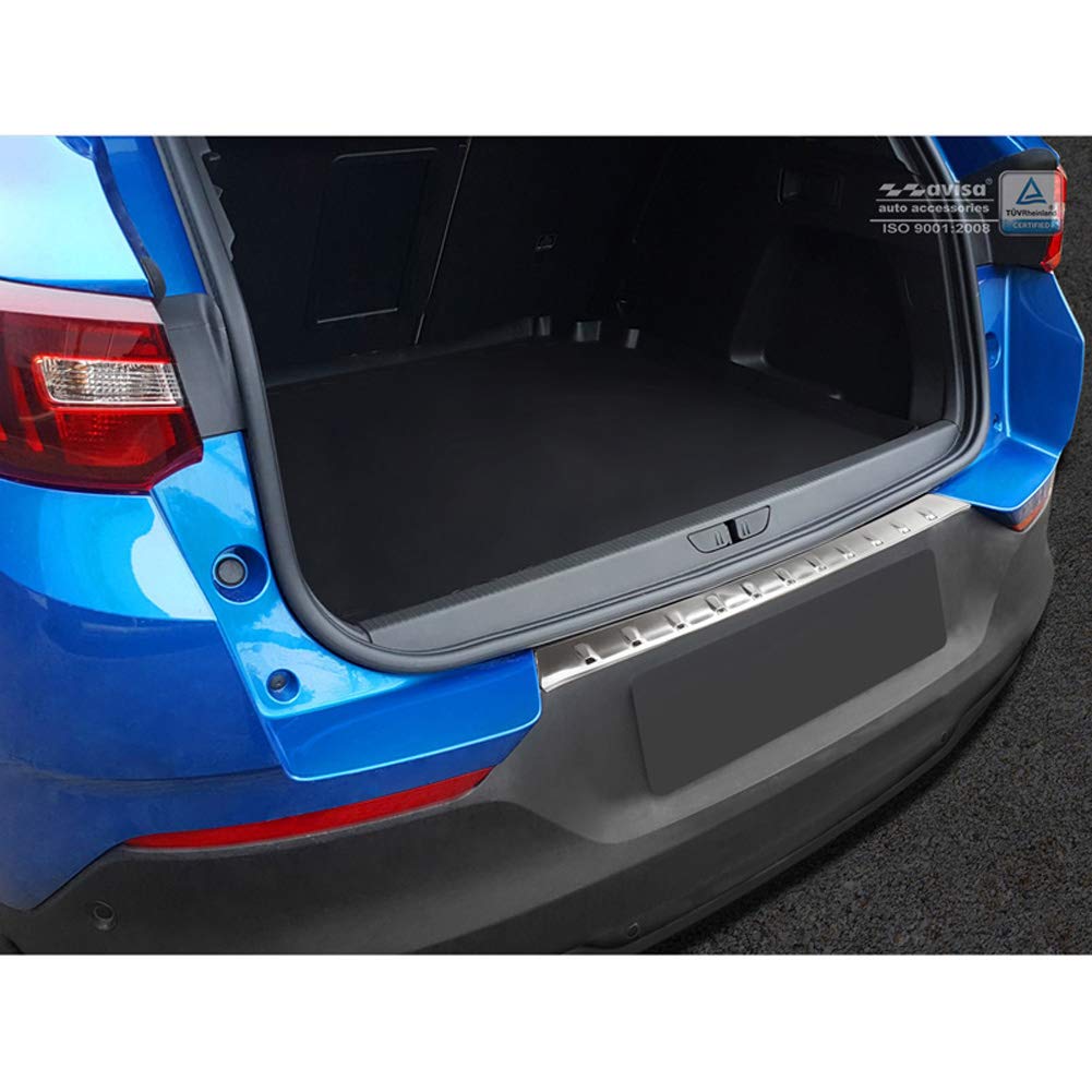 Edelstahl Heckstoßstangenschutz kompatibel mit Opel Grandland X 2017-2021 'Ribs' Edelstahl Heckstoßstangenschutz kompatibel mit Opel Grandland X 2017-2021 'Ribs' von Avisa