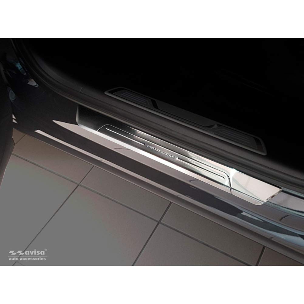 Inox door sill protectors compatible with Volkswagen Touareg III 2018- 'Special Edition' - 2-pieces von Avisa