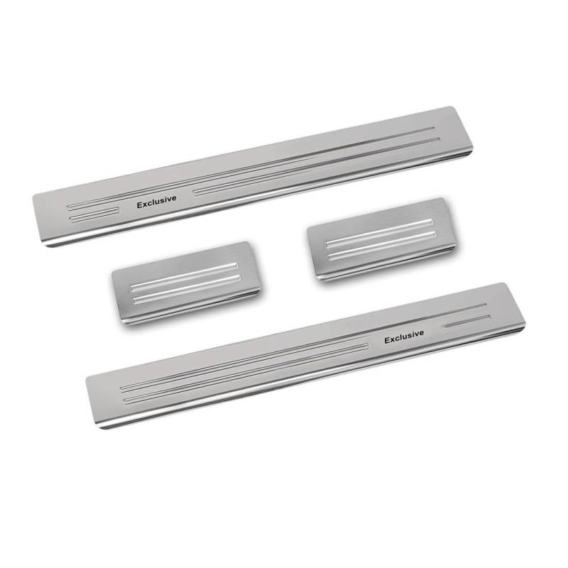 Avisa Stainless Steel Door sill Protectors Compatible with Ford Mondeo V Wagon & Sedan 2014- 'Exclusive' - 4-Pieces von Avisa