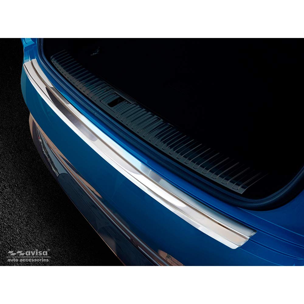 Edelstahl Heckstoßstangenschutz kompatibel mit Audi E-Tron inkl. Sportback 2018- von Avisa