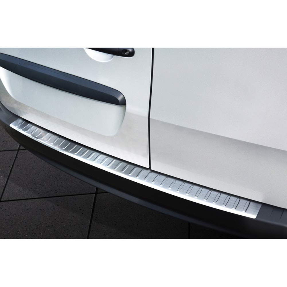 Avisa Edelstahl Heckstoßstangenschutz kompatibel mit Mercedes Citan 2012-2021 & Renault Kangoo 2008-2021 'Ribs' von Avisa