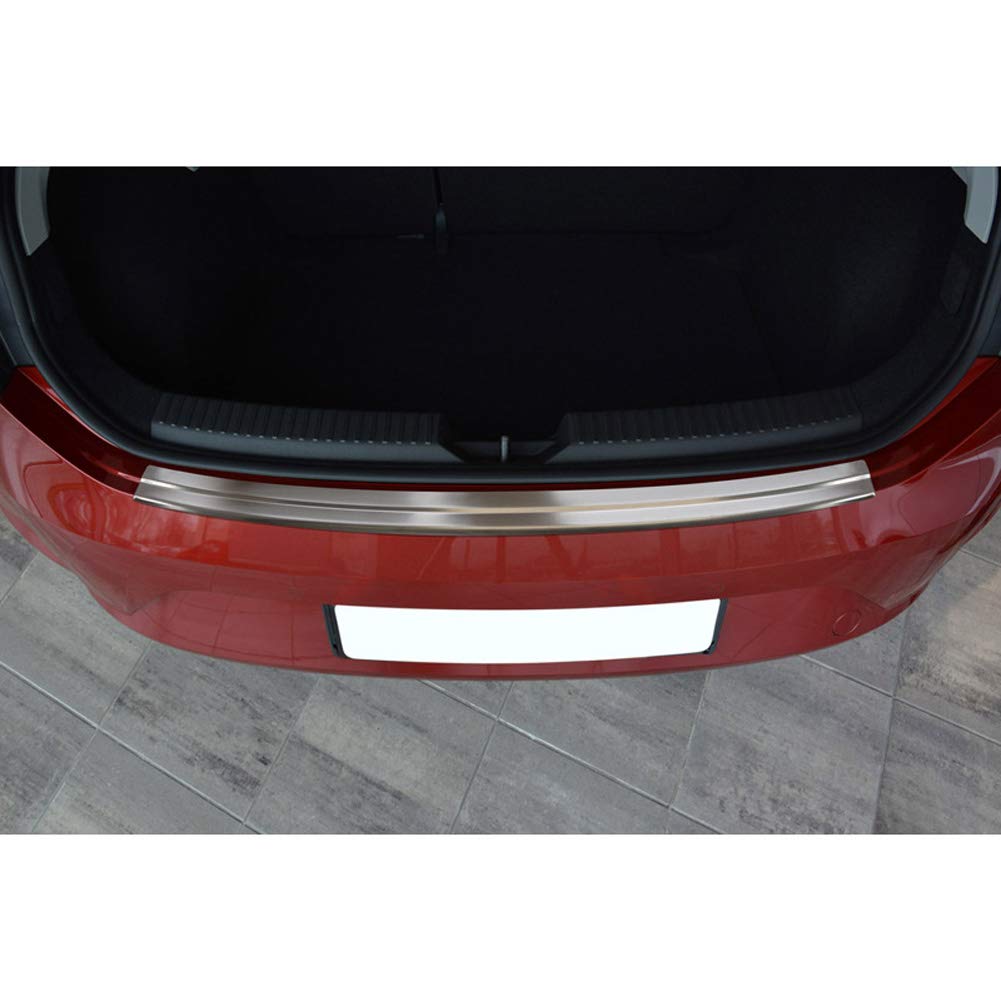 Avisa Edelstahl Heckstoßstangenschutz kompatibel mit Seat Leon 5F 5 türer 2013-2020 'Ribs' von Avisa