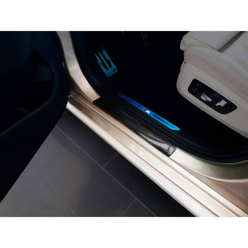 Avisa 3D Black Carbon Door sill Protectors Compatible with BMW X5 IV G05 M-Package 2018-2-Pieces von Avisa
