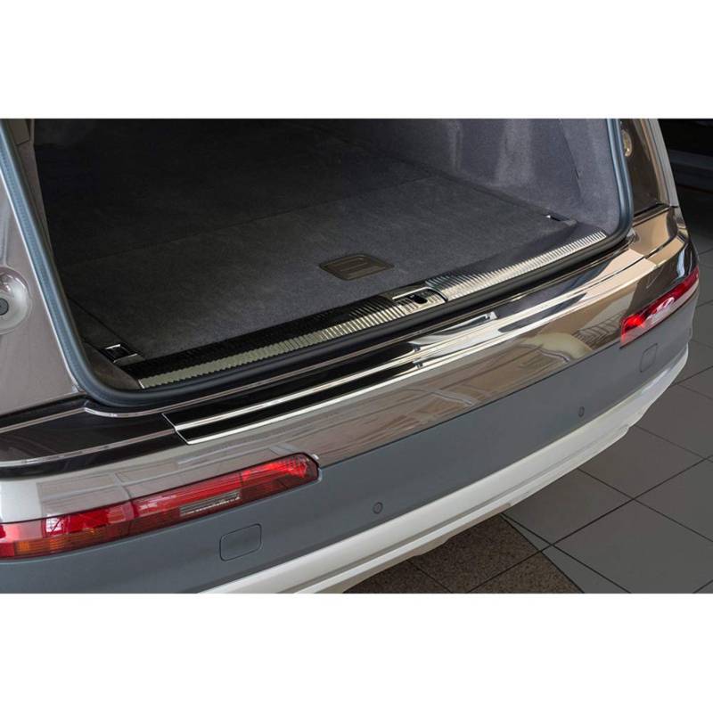 Edelstahl Heckstoßstangenschutz kompatibel mit Audi Q7 2015-2019 & 2019- inkl. S-Line von Avisa