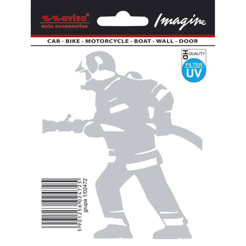 Avisa AutoTattoo Aufkleber Fireman - 9,5x11cm von Avisa