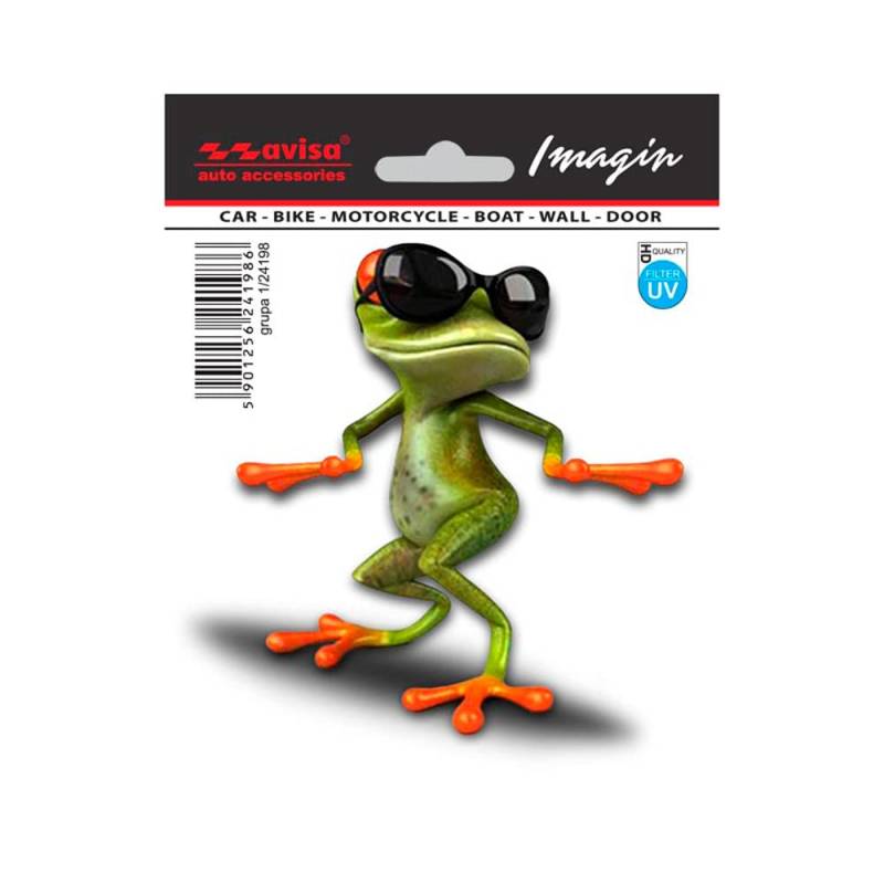 Avisa AutoTattoo Aufkleber Frog Sunglasses - 11x11cm von Avisa