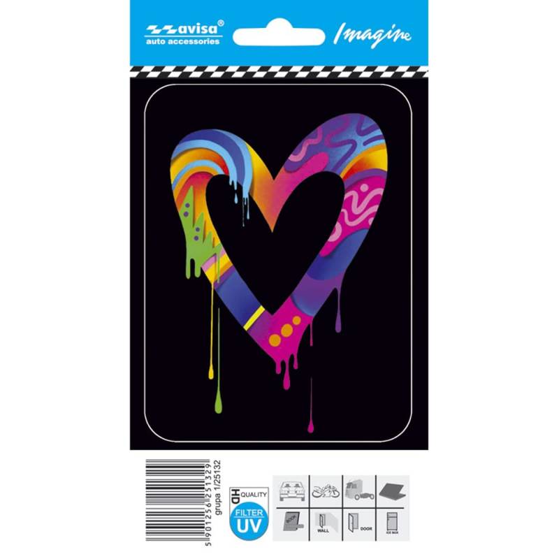 Avisa AutoTattoo Aufkleber Heart - 8,7x11,6cm von Avisa