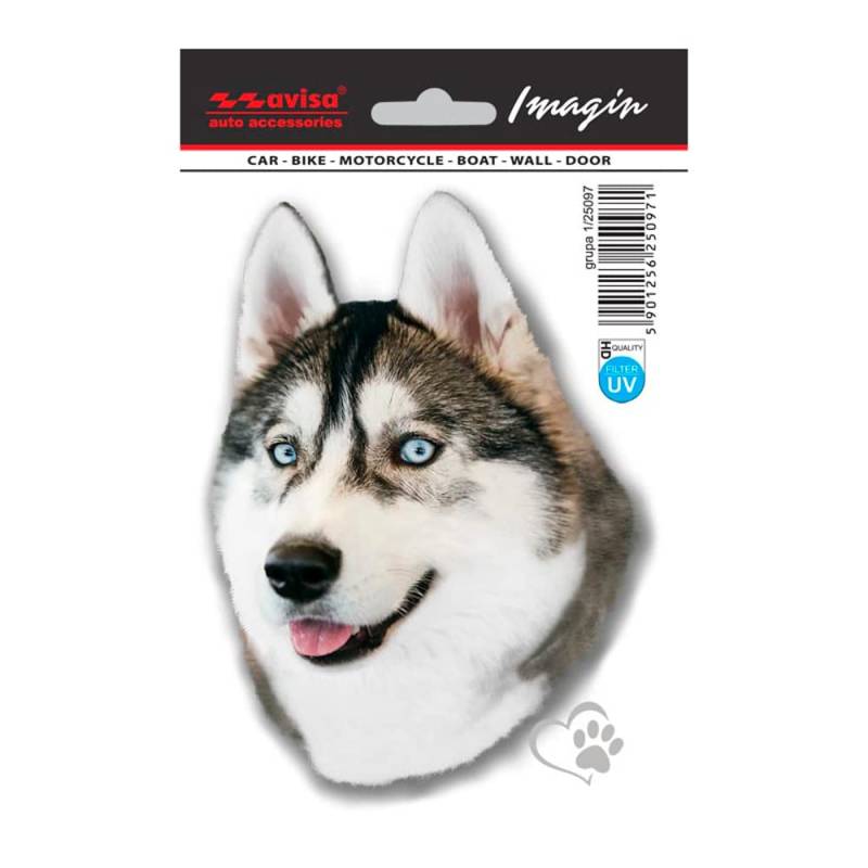 Avisa Auto Tattoo Aufkleber Husky - 11x15,5cm von Avisa