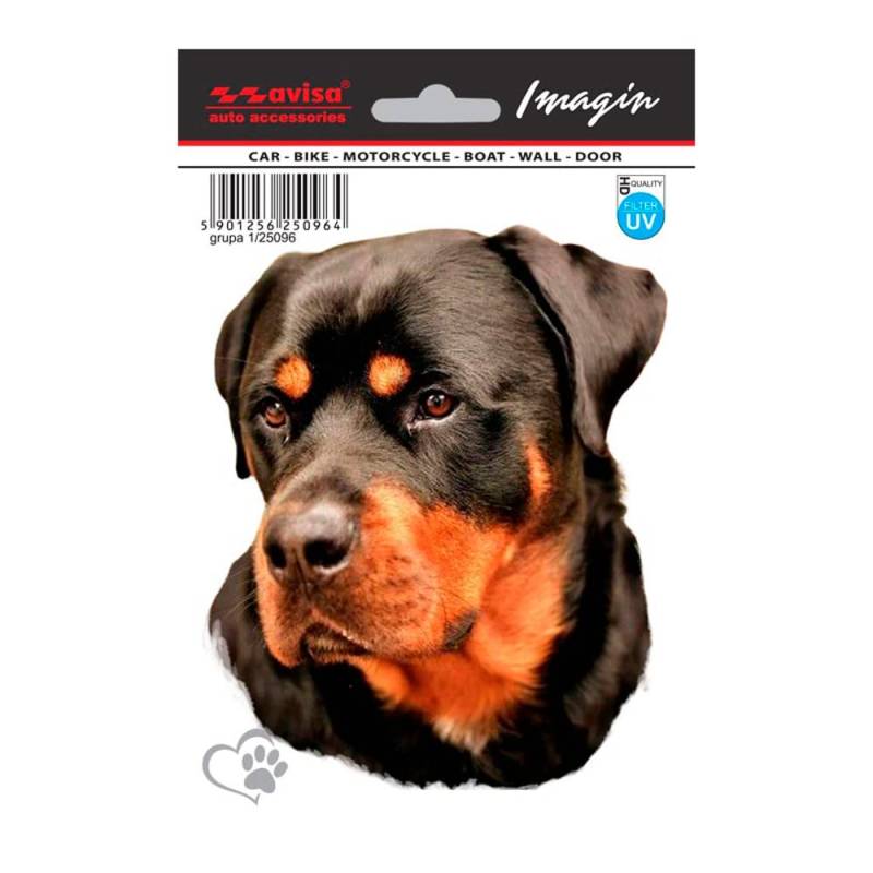 Avisa Auto Tattoo Aufkleber Rottweiler - 13,5x11cm von Avisa