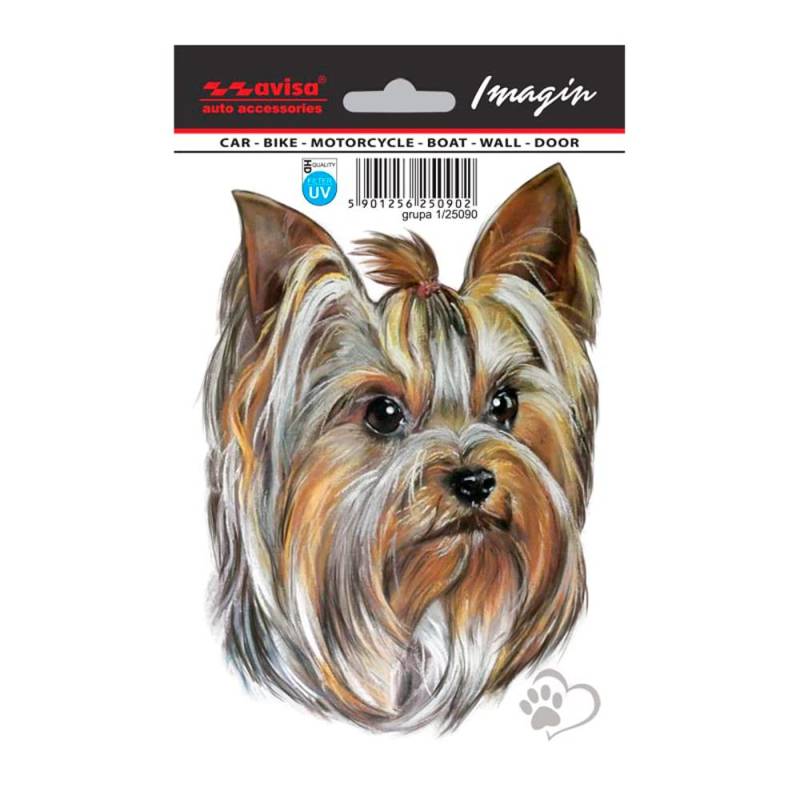 Avisa Auto Tattoo Aufkleber Yorkshire Terrier - 11x15,5cm von Avisa