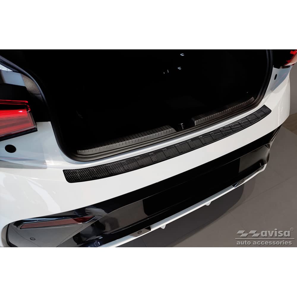 Avisa Echtes 3D Karbon Heckstoßstangenschutz kompatibel mit Cupra Born 2021- 'Ribs' Avisa Echtes 3D Karbon Heckstoßstangenschutz kompatibel mit Cupra Born 2021- 'Ribs' von Avisa