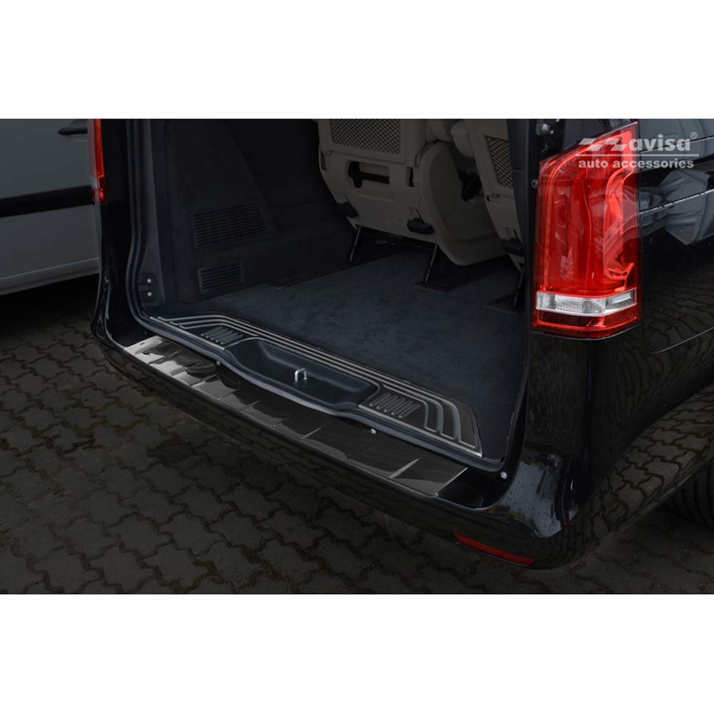 Avisa Echtes 3D Karbon Heckstoßstangenschutz kompatibel mit Mercedes Vito/V-Klasse 2014-2019 & Facelift 2019- Avisa Echtes 3D Karbon Heckstoßstangenschutz kompatibel mit Mercedes Vito/V-Klasse 2014-2019 & Facelift 2019- von Avisa