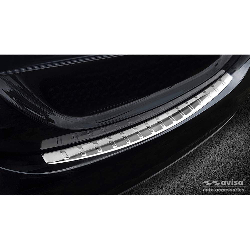 Avisa Edelstahl Heckstoßstangenschutz kompatibel mit Mercedes C-Klasse W205 Limousine 2014-2019 & 2019-2021 'Ribs' Avisa Edelstahl Heckstoßstangenschutz kompatibel mit Mercedes C-Klasse W205 Limousine 2014-2019 & 2019-2021 'Ribs' von Avisa