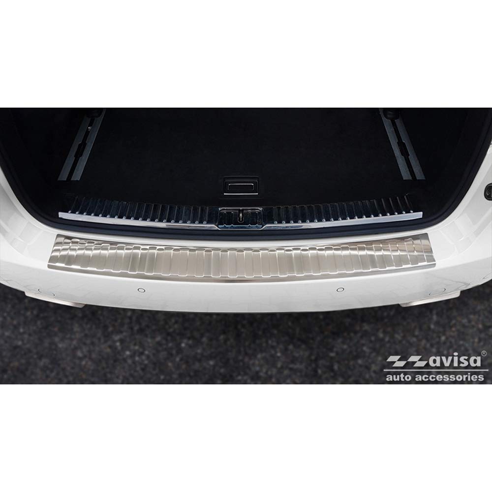 Avisa Edelstahl Heckstoßstangenschutz kompatibel mit Porsche Cayenne II 2010-2014 & FL 2014- 'Ribs' Avisa Edelstahl Heckstoßstangenschutz kompatibel mit Porsche Cayenne II 2010-2014 & FL 2014- 'Ribs' von Avisa