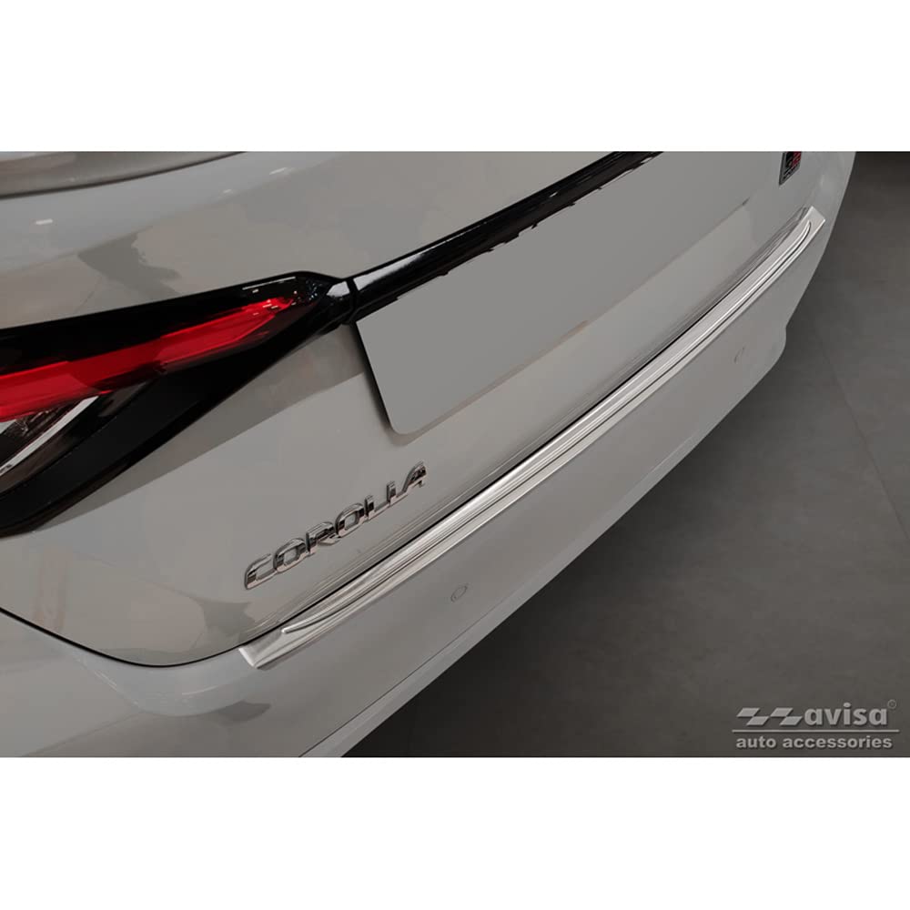 Avisa Edelstahl Heckstoßstangenschutz kompatibel mit Toyota Corolla XII Limousine 2019- von Avisa