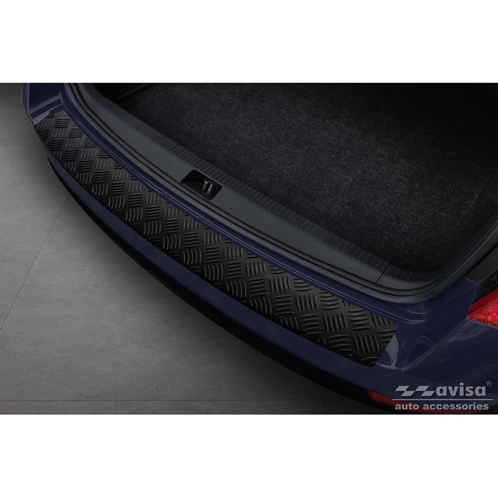 Avisa Matt-Schwarz Aluminium Heckstoßstangenschutz kompatibel mit Skoda Octavia III Kombi Facelift 2017-2020 'Riffled Plate' Avisa Matt-Schwarz Aluminium Heckstoßstangenschutz kompatibel mit Skoda Octavia III Kombi Facelift 2017-2020 'Riffled Plate' von Avisa