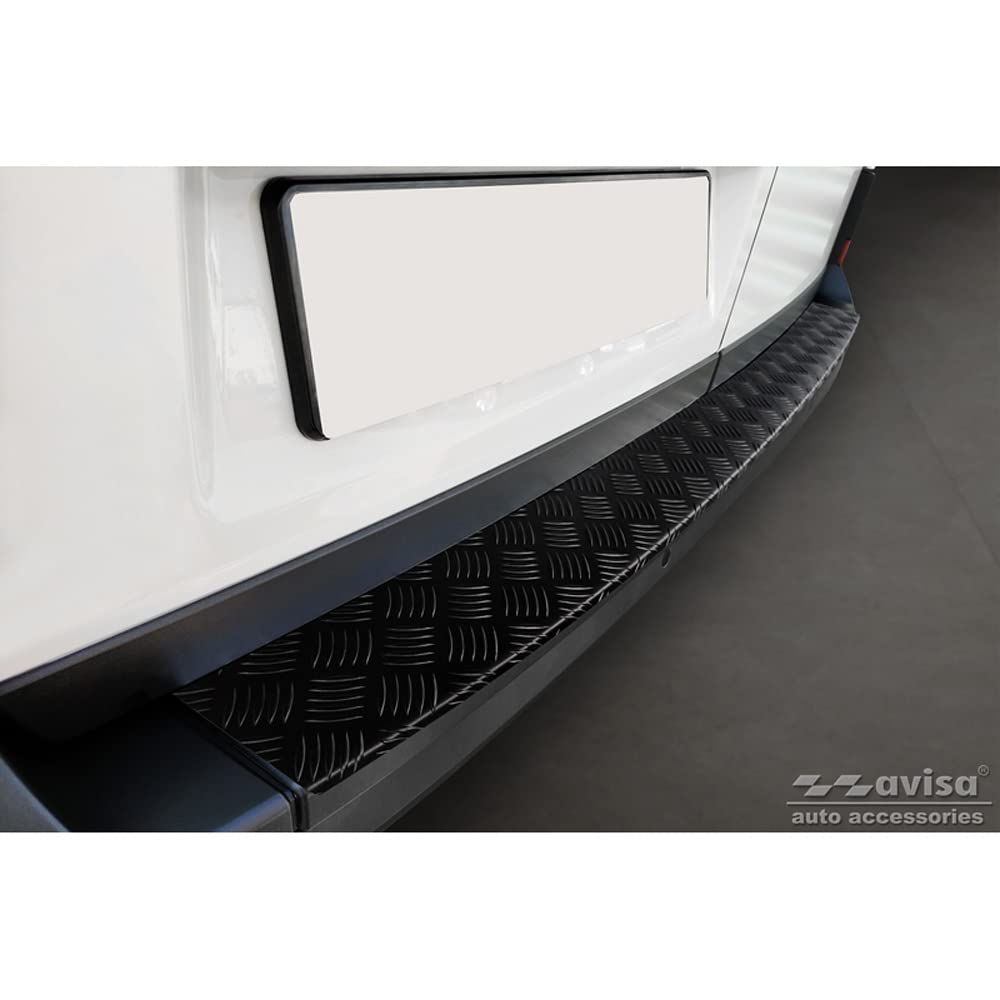 Avisa Matt-Schwarz Aluminium Heckstoßstangenschutz kompatibel mit Volkswagen Crafter & Man TGE 2017- 'Riffled Plate', Mattschwarz Avisa Matt-Schwarz Aluminium Heckstoßstangenschutz kompatibel mit Volkswagen Crafter & Man TGE 2017- 'Riffled Plate', Mattschwarz von Avisa