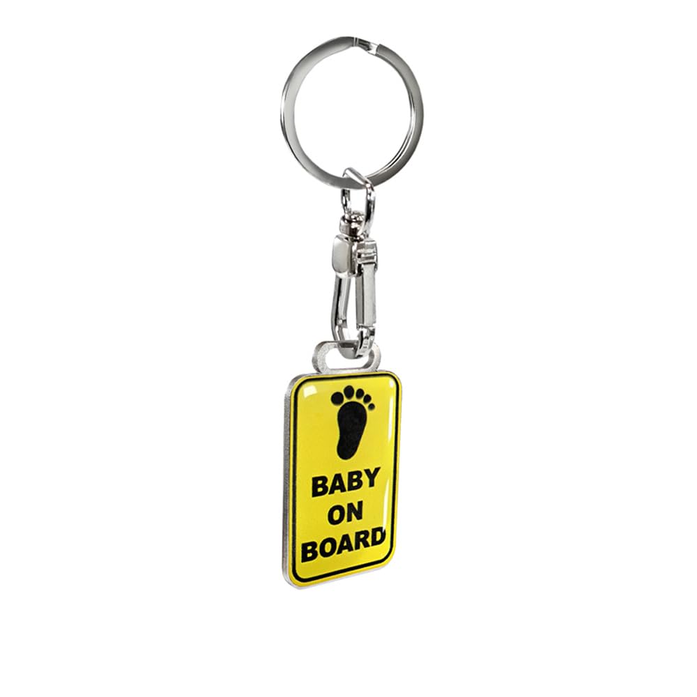 Avisa Schlüsselanhänger aus Edelstahl - 'Baby On Board' Avisa Schlüsselanhänger aus Edelstahl - 'Baby On Board' von Avisa