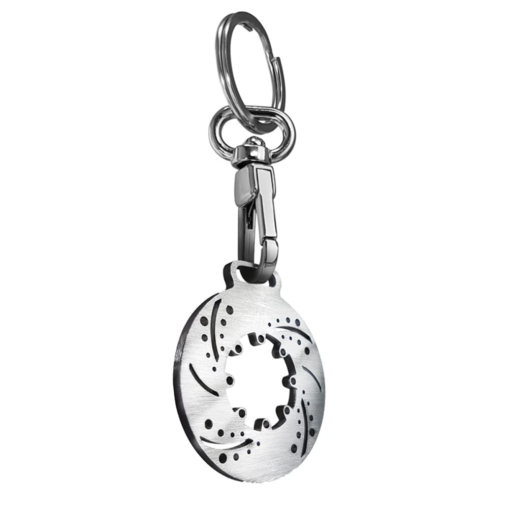 Avisa Schlüsselanhänger aus Edelstahl - 'Bremsscheibe' (Silber) von Avisa