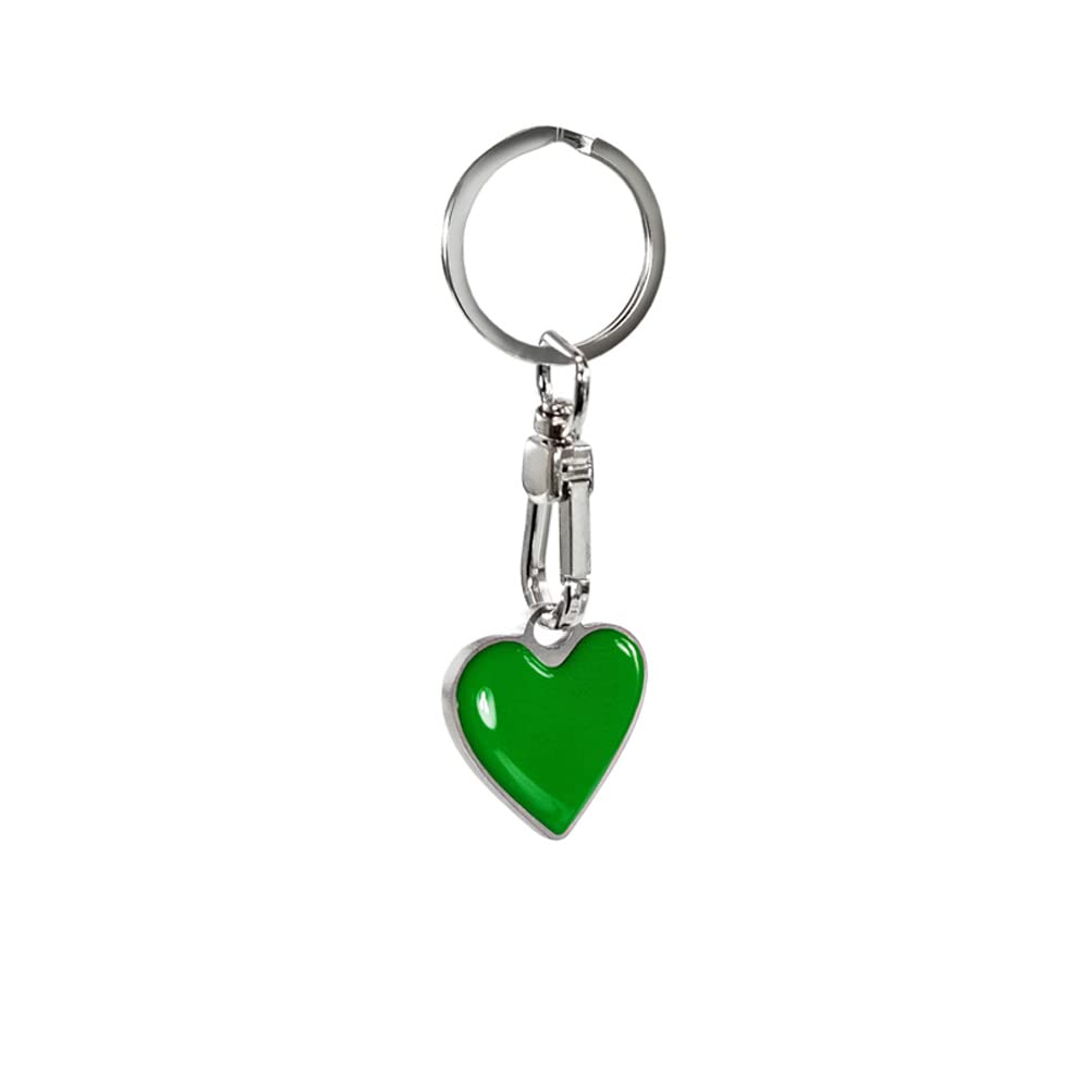 Avisa Schlüsselanhänger aus Edelstahl - 'Herz' Grün von Avisa