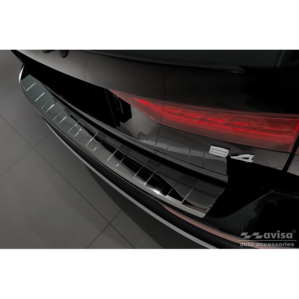 Avisa Schwarz-Chrom Edelstahl Heckstoßstangenschutz kompatibel mit Volvo V60 II / V60 II Cross Country 2018- & V60 II Plug- In Hybrid/R-Design 2019- 'Ribs' Avisa Schwarz-Chrom Edelstahl Heckstoßstangenschutz kompatibel mit Volvo V60 II / V60 II Cross Country 2018- & V60 II Plug- In Hybrid/R-Design 2019- 'Ribs' von Avisa