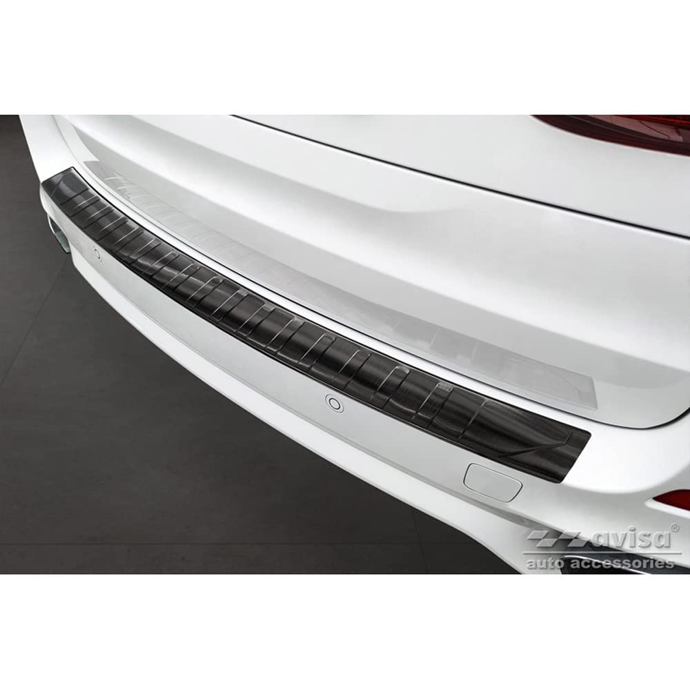 Avisa Schwarz Edelstahl Heckstoßstangenschutz kompatibel mit BMW X5 F15 2013-2018 mit M-Paket 'Ribs' Avisa Schwarz Edelstahl Heckstoßstangenschutz kompatibel mit BMW X5 F15 2013-2018 mit M-Paket 'Ribs' von Avisa