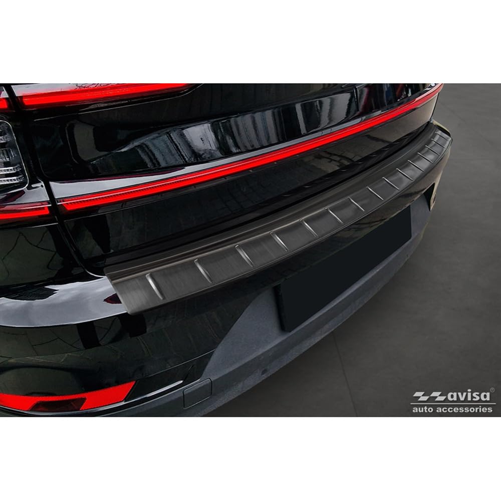 Avisa Schwarz Edelstahl Heckstoßstangenschutz kompatibel mit Polestar 2 2019-2023 & Facelift 2023- 'Ribs' Avisa Schwarz Edelstahl Heckstoßstangenschutz kompatibel mit Polestar 2 2019-2023 & Facelift 2023- 'Ribs' von Avisa