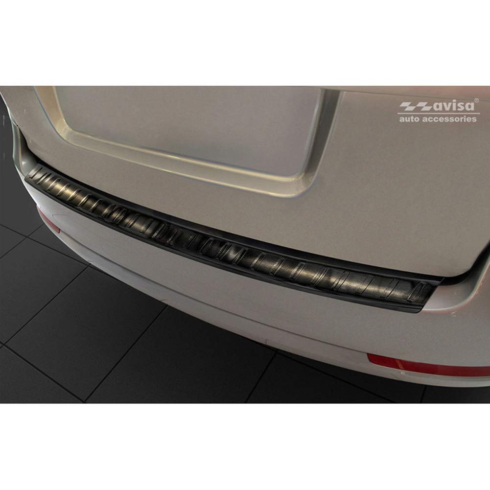 Avisa Schwarz Edelstahl Heckstoßstangenschutz kompatibel mit Skoda Octavia II Combi 2004-2013 (exkl. Scout) 'Ribs' Avisa Schwarz Edelstahl Heckstoßstangenschutz kompatibel mit Skoda Octavia II Combi 2004-2013 (exkl. Scout) 'Ribs' von Avisa
