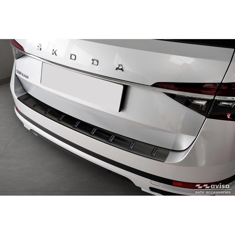 Avisa Schwarz Edelstahl Heckstoßstangenschutz kompatibel mit Skoda Superb III Combi 2015-2023 inkl. Scout 'Strong Edition' Avisa Schwarz Edelstahl Heckstoßstangenschutz kompatibel mit Skoda Superb III Combi 2015-2023 inkl. Scout 'Strong Edition' von Avisa