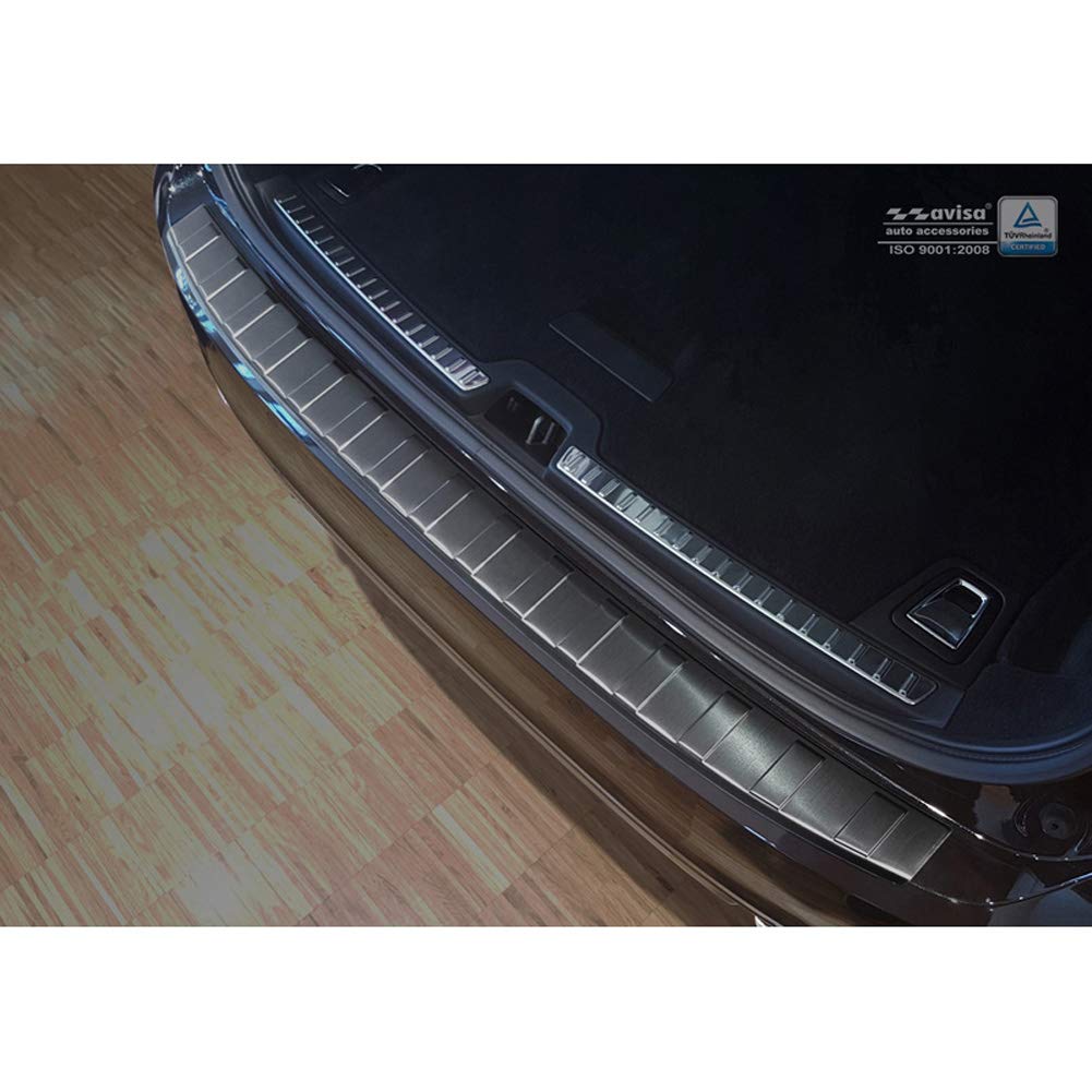 Avisa Schwarz Edelstahl Heckstoßstangenschutz kompatibel mit Volvo V90 9/2016- 'Ribs' Avisa Schwarz Edelstahl Heckstoßstangenschutz kompatibel mit Volvo V90 9/2016- 'Ribs' von Avisa