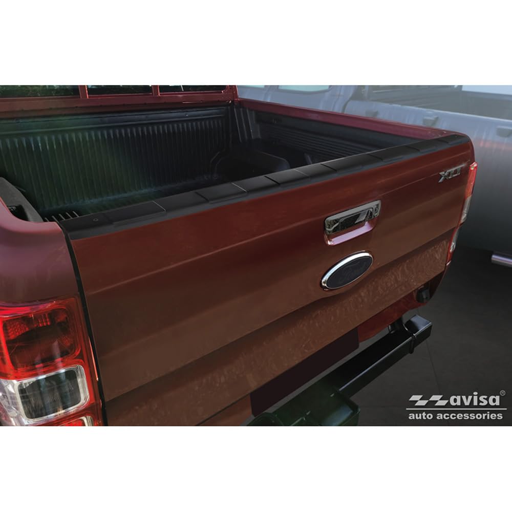 Avisa Stahl Pickup Heckklappenschutz kompatibel mit Ford Ranger 2011-2022 - Schwarz von Avisa