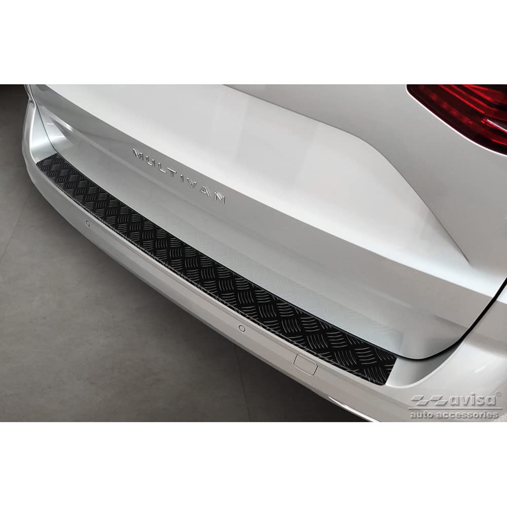 Avisa matt-Schwarz Aluminium Heckstoßstangenschutz kompatibel mit Volkswagen Multivan T7 2021- 'Riffled Plate' Avisa matt-Schwarz Aluminium Heckstoßstangenschutz kompatibel mit Volkswagen Multivan T7 2021- 'Riffled Plate' von Avisa