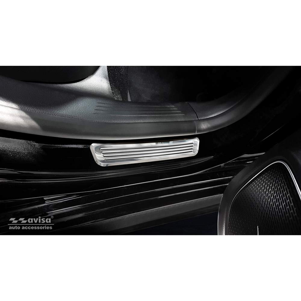 Edelstahl Einstiegsleisten kompatibel mit Mercedes CLS II Shooting Brake (X118) 2019- 2-teilig (Hintertüren) von Avisa