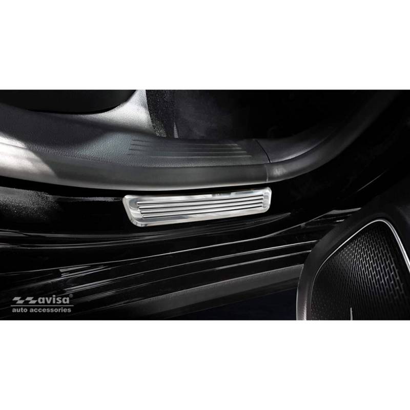 Avisa Edelstahl Einstiegsleisten kompatibel mit Mercedes CLS II Shooting Brake (X118) 2019- 2-teilig (Hintertüren) von Avisa