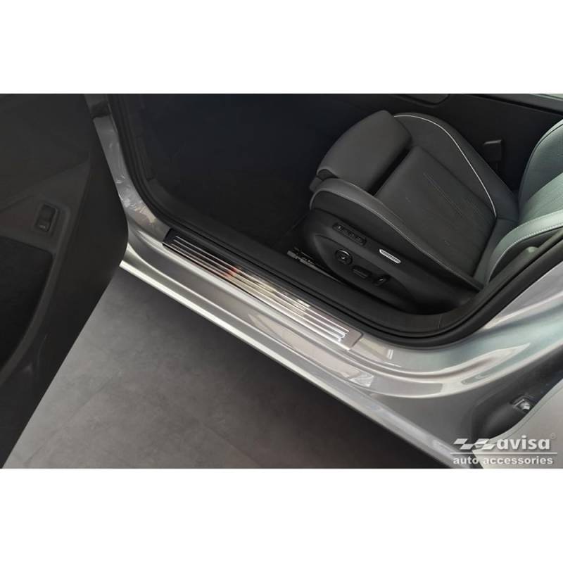 Avisa Edelstahl Einstiegsleisten kompatibel mit Volkswagen Passat Variant (CJ5) inkl. R-Line & Hybrid 2024- / Skoda Superb IV Combi 2024- - 'Lines' - 4-teilig von Avisa