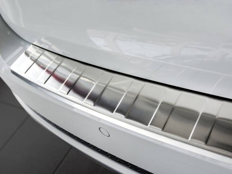 Avisa Edelstahl Heckstoßstangenschutz kompatibel mit Audi A4 B9 Avant 2015-2019 & Facelift 2019- 'Ribs' (inkl. S4 Avant) von Avisa