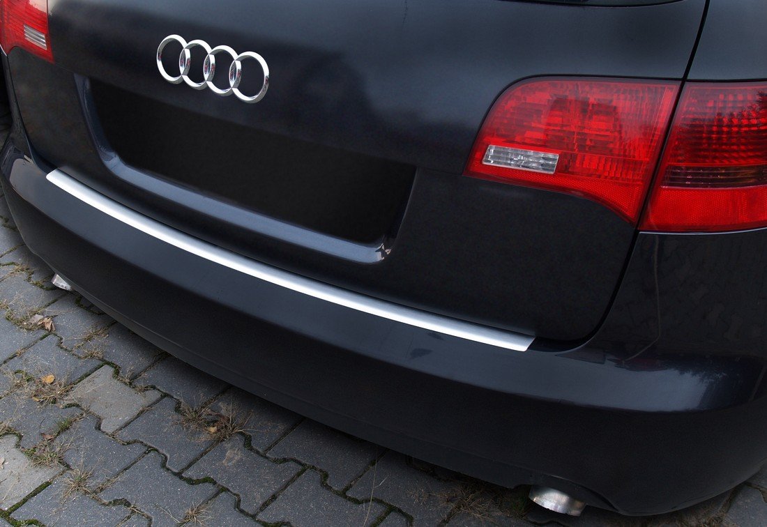 Edelstahl Heckstoßstangenschutz kompatibel mit Audi A6 Avant 2005-2011 von Avisa
