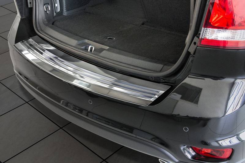 Edelstahl Heckstoßstangenschutz kompatibel mit Fiat Freemont 2011- & Dodge Journey 2012-, Silber von Avisa