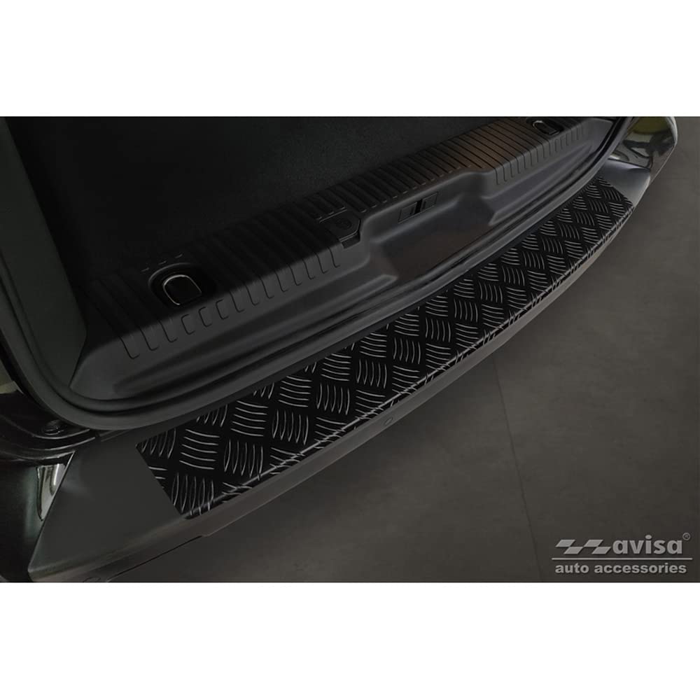 Mattschwarz Heckstoßstangenschutz kompatibel mit Citroën Space Tourer/Jumpy & Peugeot Traveller/Expert & Toyota Proace Verso 2016- & Opel Vivaro/Zafira Life 2019- (mit unlackiertem Stoßfängeroberteil) Mattschwarz Heckstoßstangenschutz kompatibel mit Citroën Space Tourer/Jumpy & Peugeot Traveller/Expert & Toyota Proace Verso 2016- & Opel Vivaro/Zafira Life 2019- (mit unlackiertem Stoßfängeroberteil) von Avisa