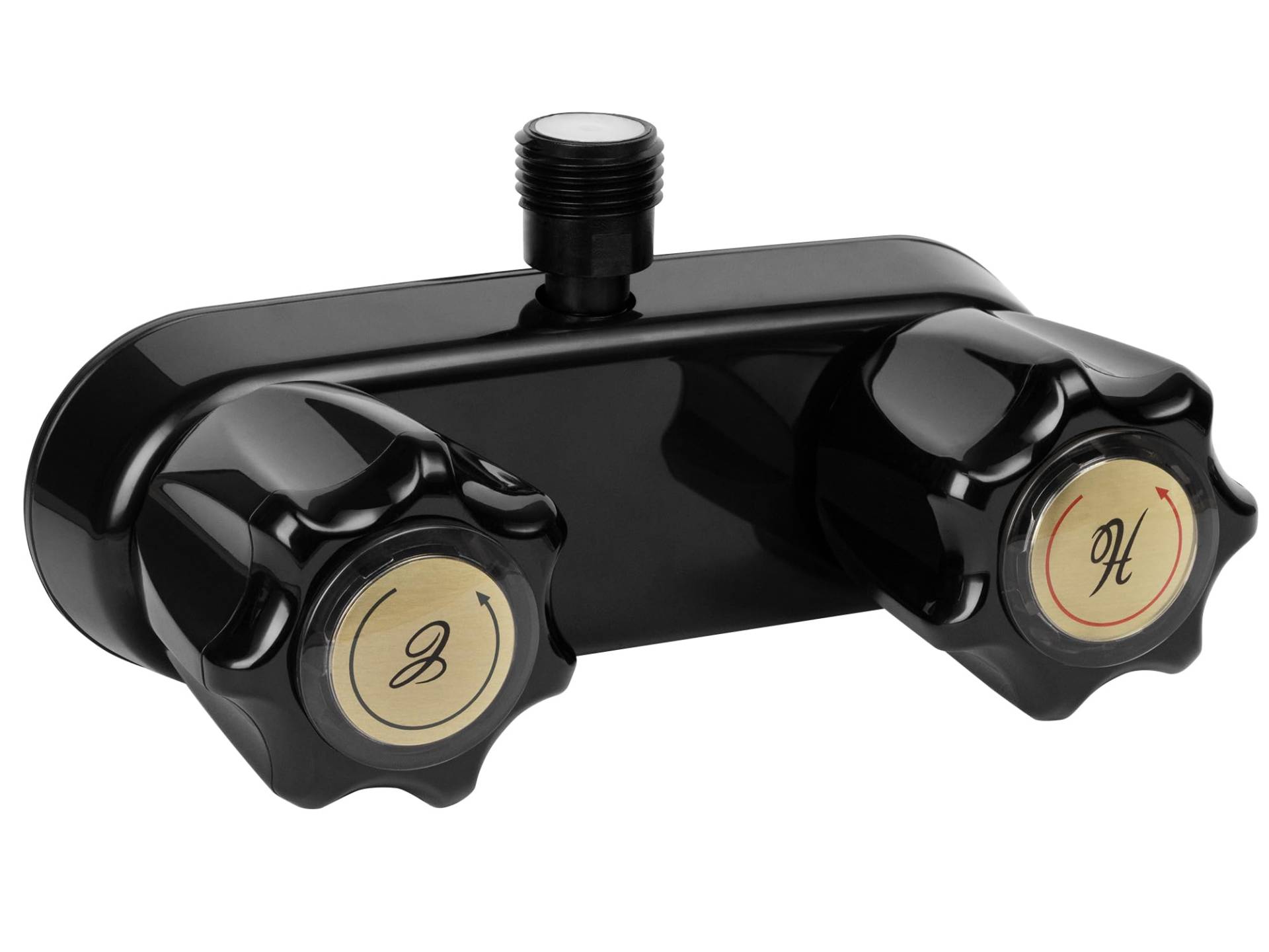RV Duscharmatur, RV Camper Dusche Wasserhahn Ersatz, 10,2 cm Duschventil Umsteller Montageset, Badezimmer Dusche Mischventil Steuerung für Wohnmobil Camper Van Reise Anhänger Wohnmobil, Schwarz RV Duscharmatur, RV Camper Dusche Wasserhahn Ersatz, 10,2 cm Duschventil Umsteller Montageset, Badezimmer Dusche Mischventil Steuerung für Wohnmobil Camper Van Reise Anhänger Wohnmobil, Schwarz von Awelife