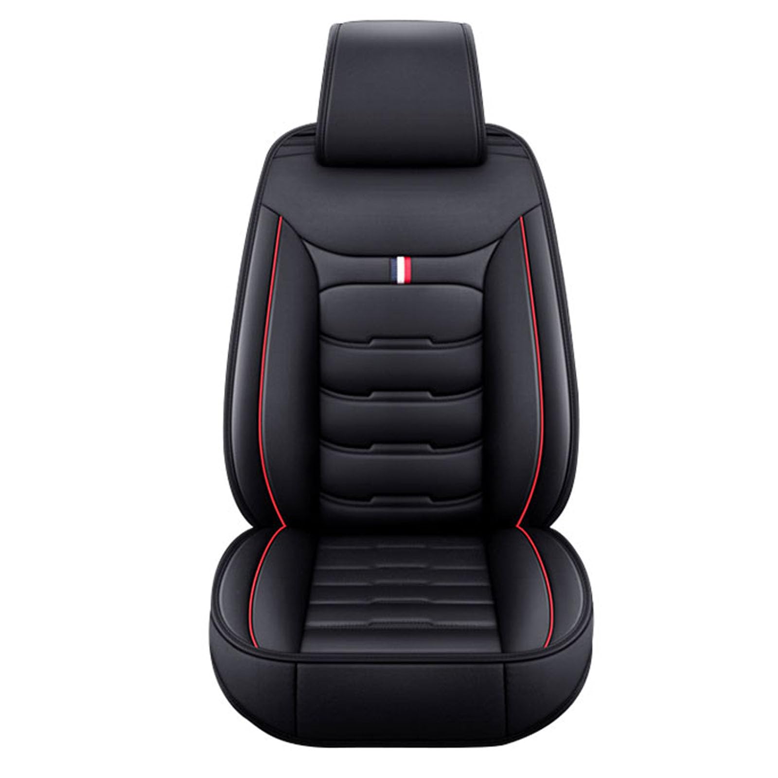 Awotzon Auto Sitzbezüge für Kadjar 2015–2022 für 5 Sitzer Vordersitze & Rückbank Leder, Kompatibel mit Den Meisten Limousinen und SUV (Schwarz Rot) von Awotzon