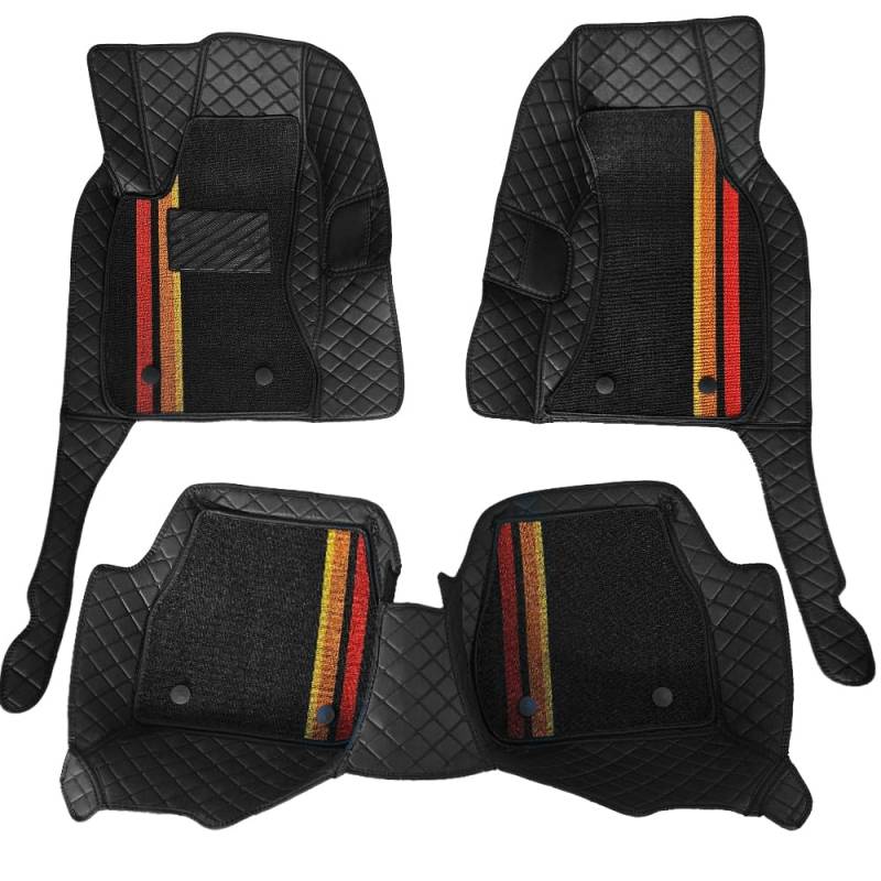 Fußmatten für Audi A6 2004–2011 C6/4F – Abnehmbares Doppellagiges Set, maßgeschneiderter Teppich, Allwetter-Fußmatten, langlebige und robuste Autofußmatten von Awotzon