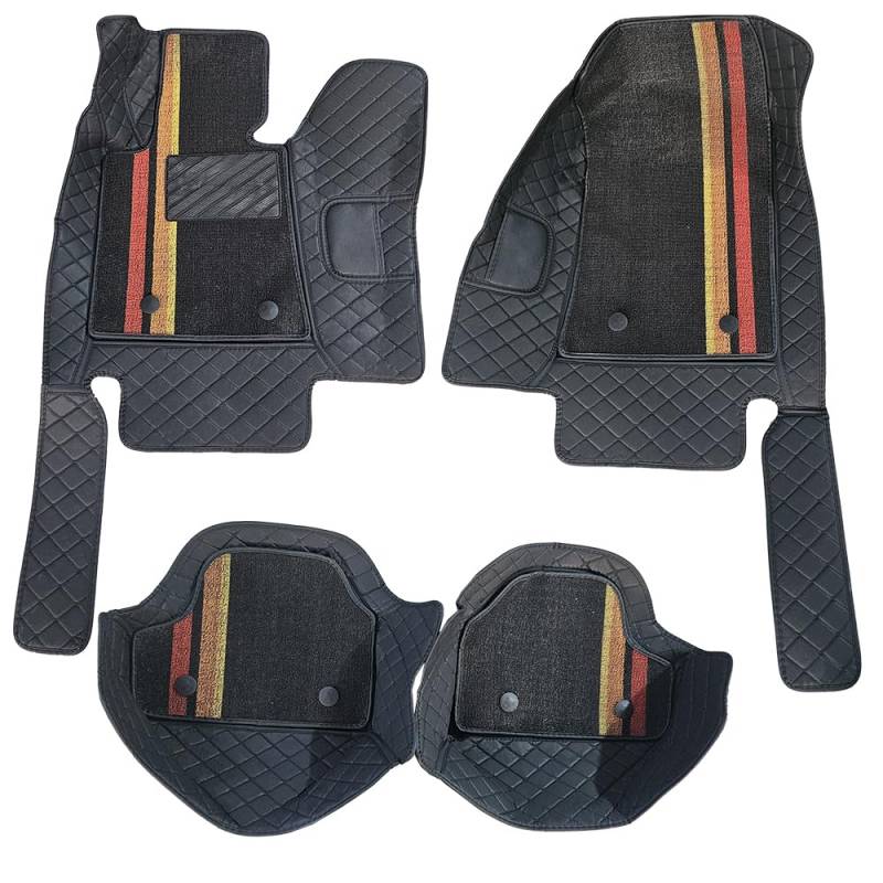 Fußmatten für BMW 3er Serie 2004–2010 E93 Cabriolet – Abnehmbares Doppellagiges Set, maßgeschneiderter Teppich, Allwetter-Fußmatten, langlebige und robuste Autofußmatten von Awotzon