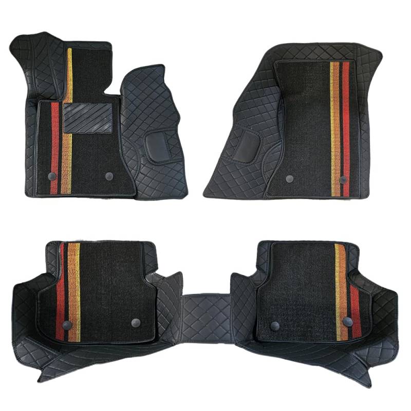 Fußmatten für BMW 5er Serie 2010–2013 F10 Limousine – Abnehmbares Doppellagiges Set, maßgeschneiderter Teppich, Allwetter-Fußmatten, langlebige und robuste Autofußmatten von Awotzon