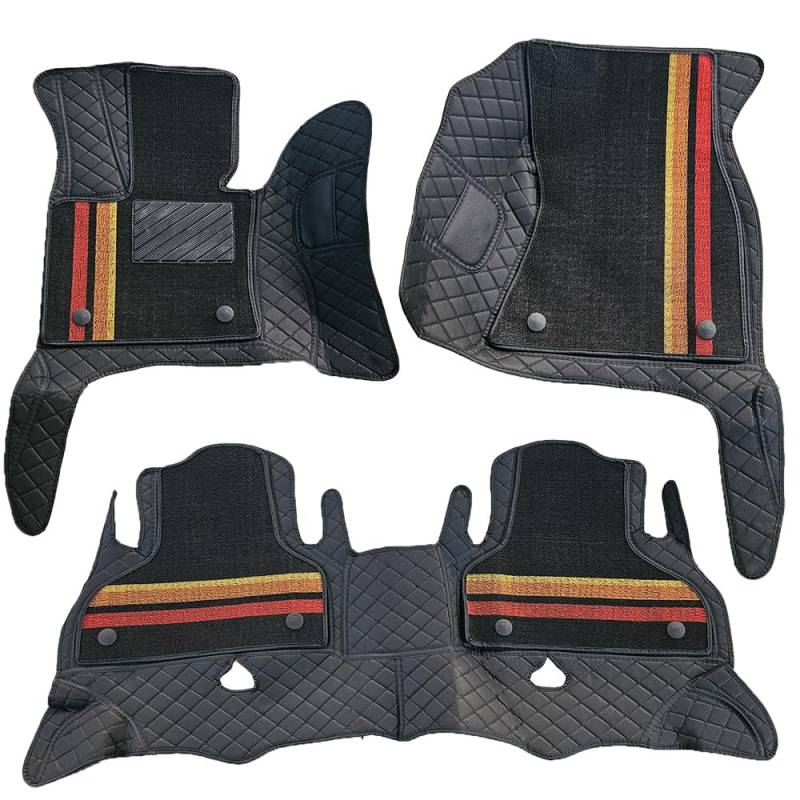 Fußmatten für BMW X6 2015–2019 F16 – Abnehmbares Doppellagiges Set, maßgeschneiderter Teppich, Allwetter-Fußmatten, langlebige und robuste Autofußmatten von Awotzon