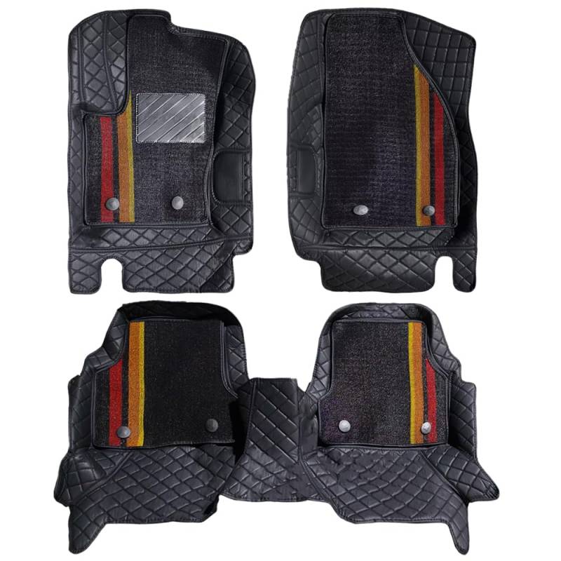 Fußmatten für Ford Focus 2004–2009 C307 MK2 Nicht klassisch Querbrücke 22 cm – Abnehmbares Doppellagiges Set, maßgeschneiderter Teppich, Allwetter-Fußmatten, langlebige und robuste Autofußmatten von Awotzon