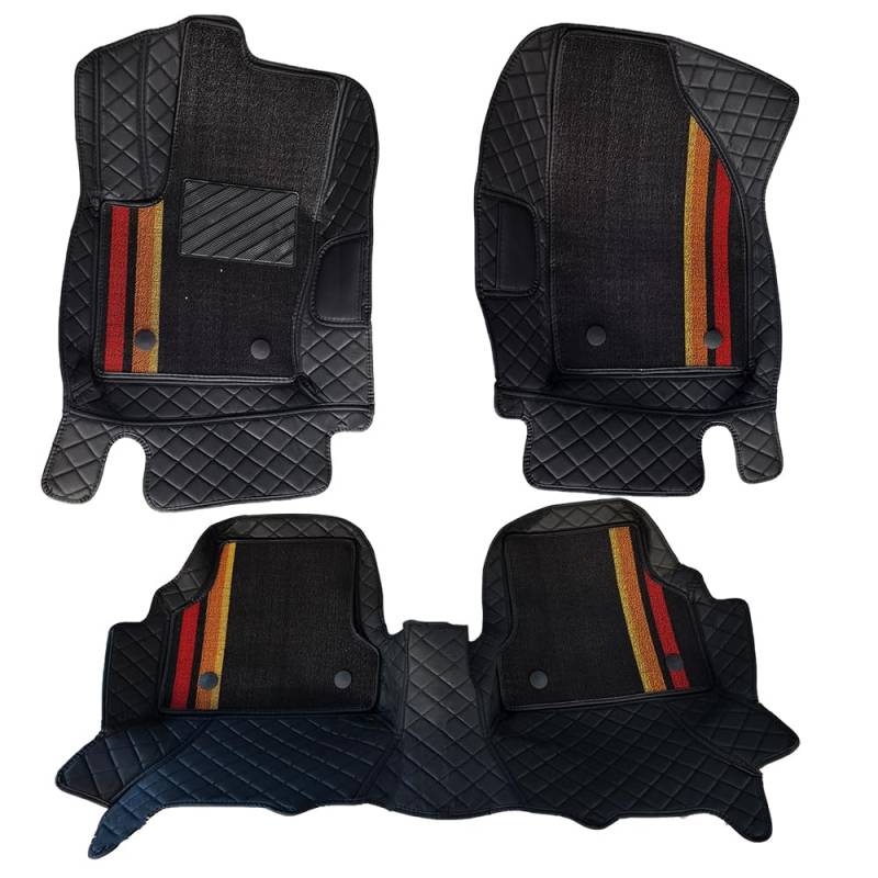 Fußmatten für Ford Focus 2010–2017 C346 MK3 Klassisch Querträger 18 cm – Abnehmbares Doppellagiges Set, maßgeschneiderter Teppich, Allwetter-Fußmatten, langlebige und robuste Autofußmatten von Awotzon